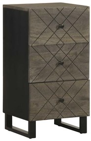 vidaXL Σκευοθήκη μαύρο 40x33x75 cm μασίφ ξύλο Μάνγκο