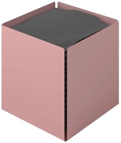 Κουτί Για Χαρτομάντηλα Κύβος 123-303 13x13x13cm Matt Pink Pam&amp;Co Stainless Steel