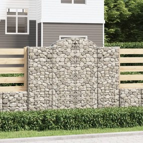 vidaXL Συρματοκιβώτια Τοξωτά 12 τεμ. 200x50x160/180 εκ. Γαλβαν. Ατσάλι