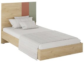 Κρεβάτι Terra Megapap χρώμα florida oak 100x200εκ.-GP009-0289,1