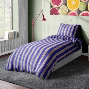 Σεντόνια Μονά (Σετ) Dimcol Stripes 157 Purple/Grey