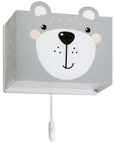 Φωτιστικό Τοίχου - Απλίκα Little Teddy 64578 Grey Ango Polypropylene