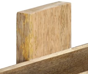 vidaXL Ραφιέρα Τοίχου για Περιοδικά 30x11x72 εκ. από Μασίφ Ξύλο Μάνγκο
