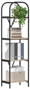 vidaXL Ράφι Βιβλίων Sonoma Δρυς 40 x 30 x 146 εκ Επεξεργασμένο ξύλο