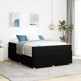 vidaXL Σκελετός Κρεβατιού Άλλο Μαύρο 160 x 200 cm ύφασμα