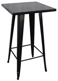Τραπέζι Bar Relix Antique Black  Ε5203,10 60Χ60Χ101 cm Μέταλλο