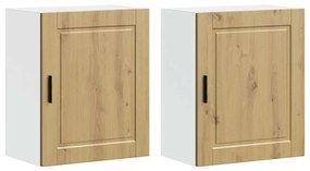 vidaXL ντουλάπια τοίχου κουζίνας 2 τεμάχια "Porto" Artisan Oak