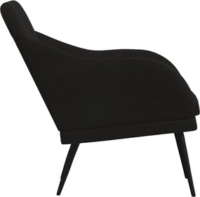 vidaXL Πολυθρόνα Μαύρη 63 x 76x 80 εκ. Βελούδινη