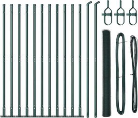 vidaXL Στύλος Περιφράξεων Πράσινο 25 x 1,6 μ (25 mm δίχτυ)