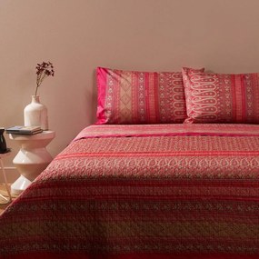 Σεντόνια Ρ. Ducale (Σετ 4τμχ) Pink Bassetti Queen Size 250x280cm 100% Cotton Satin