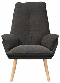 vidaXL Χαλαρωτική Πολυθρόνα Σκούρο γκρι 69 x 74 x 93 εκ. ύφασμα