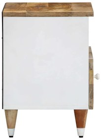 Κομοδίνο 40 x 33 x 46 εκ. από Μασίφ Ξύλο Μάνγκο - Καφέ