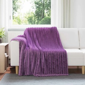 vidaXL Ριχτάρια 6 pcs Μοβ 200 x 150 cm Μαλλί