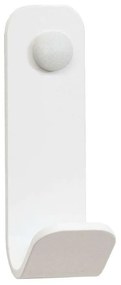 Άγκιστρο Μπάνιου Μονό 15-033 5x5x13cm Matte White Pam&amp;Co Stainless Steel