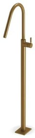 Eurorama Flush Bronze Brushed Επιδαπέδια Μπαταρία Νιπτήρος με περιστρεφόμενο ρουξούνι