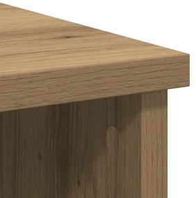 Συρταριέρα με Συρτάρια Τεχνίτης Δρυς 101x35x76 εκ. Επεξ. Ξύλο - Καφέ