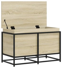 Κουτί Αποθήκευσης με Sonoma Δρυς 80x40x51,5 εκ. Επεξ. Ξύλο - Καφέ