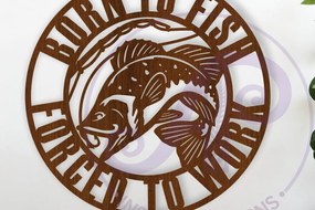 Σετ των 3 Intra απο ξύλο plywood 3mm-4mm πάχος Γεννήθηκε από ψάρια που αναγκάζονται να εργαστούν Τέχνη τοίχου Δίασταση 10x10 cm INTRAFABR-116496647