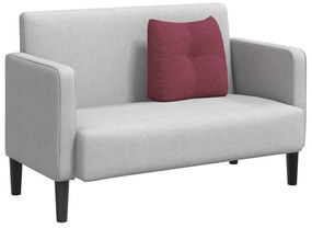 vidaXL Μαξιλάρι Πλάτης Κόκκινο 45 x 24 x 50 εκ ύφασμα