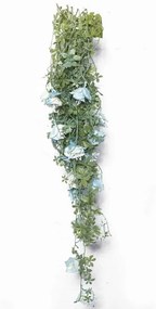 Τεχνητή Κρεμαστή Τριανταφυλλιά Rhodentis 3591-7 100cm Green-Blue Supergreens Polyethylene,Fabric