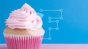 Intra Συλλεκτικό Ξύλινο Παζλ Plywood 4mm - Ροζ Cupcake με White Frosting και Διακοσμητικό Swirl Σε Ξύλινο Κουτί - Διαστάσεις: 10x10 cm – 25 κομμάτια
