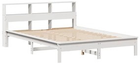 vidaXL Κρεβάτι Βιβλιοθήκη Χωρίς Στρώμα 120x200 εκ Μασίφ Ξύλο Πεύκο