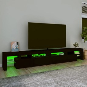 vidaXL Έπιπλο Τηλεόρασης με LED Μαύρο 260x36,5x40 εκ.