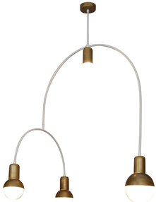 HL-3523-4 CHRISTOPHER OLD COPPER & BLACK PENDANT
