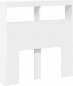 vidaXL Κεφαλάρι με Αποθηκευτικό Χώρο και LED Λευκό 100 x 17 x 102 εκ.