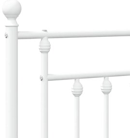 vidaXL Κεφαλάρι Λευκό 100 εκ. Μεταλλικό