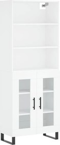 vidaXL Ντουλάπι Λευκό 69,5x34x180 εκ. από Επεξεργασμένο Ξύλο
