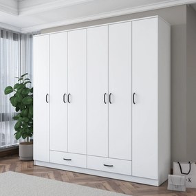 Ντουλάπα Λευκό BRAMI 210x51.7x210