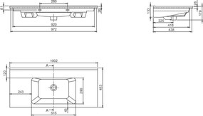Cerastyle Arte 067600 100x45 - Νιπτήρας μπάνιου