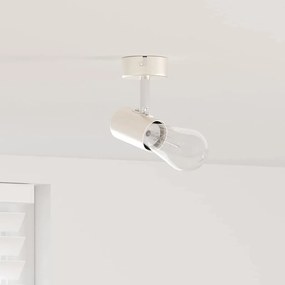 vidaXL Φωτιστικό οροφής  1 Way Ρυθμιζόμενο Βουρτσισμένο Νίκελ E27