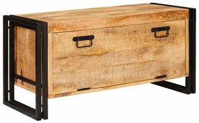 vidaXL Ντουλάπα Παπουτσιών Καφέ 90 x 38 x 45 εκ. Μασίφ ξύλο μάνγκο
