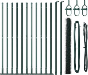 vidaXL Στύλος Περιφράξεων Πράσινο