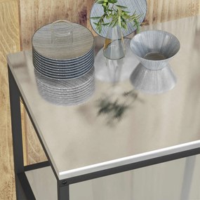 vidaXL Ράφι Κουζίνας HATTEM Ασημί 60 x 50 x 92 εκ Ατσάλι
