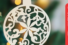 Intra απο ξύλο plywood 3mm-4mm πάχος Χριστουγεννιάτικα στολίδια Cut Δίασταση 8x8 cm INTRAFABR-104530267