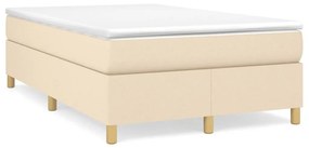 ΚΡΕΒΑΤΙ BOXSPRING ΜΕ ΣΤΡΩΜΑ ΚΡΕΜ 120X190 ΕΚ. ΥΦΑΣΜΑΤΙΝΟ 3269695