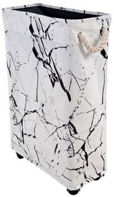 Καλάθι Απλύτων Marble 818501 40lt White-Black Ankor Fabric