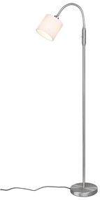 Φωτιστικό Δαπέδου Tommy R46331001 1xE14 40W Φ20cm 130cm Nickel Mat RL Lighting Metal, Fabric