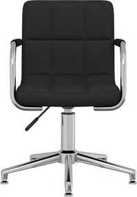 vidaXL Καρέκλα Γραφείου Περιστρεφόμενη Μαύρη Υφασμάτινη