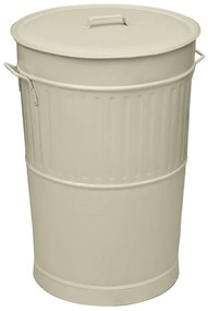 Κάδος Απορριμμάτων Retro 4868-703 Φ48x68cm 100lt Ivory Ατσάλι