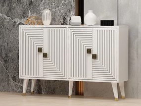 Μπουφές Λευκό / Χρυσό AHART 120x30x80