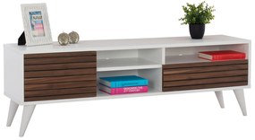 ΕΠΙΠΛΟ ΤΗΛΕΟΡΑΣΗΣ KASHTON ΚΑΡΥΔΙ-ΛΕΥΚΟ FB99151 139x35x46 εκ. 0533355