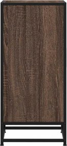 vidaXL Ραφιέρα Καφέ Δρυς 35,5x35x76 εκ. Επεξ. Ξύλο + Μέταλλο