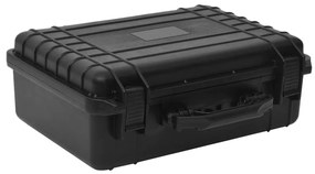 vidaXL Θήκη Πτήσης Φορητή Μαύρη 47 x 36 x 18 εκ. από Πολυπροπυλένιο