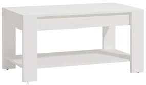 Τραπεζάκι Σαλονιού CLENT Λευκό 90x50x45εκ. 90x50x45 εκ.
