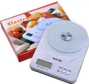 SCA-301 Ψηφιακή Ζυγαριά Κουζίνας 1gr/7kg White