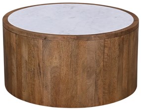 ABU DHABI COFFEE TABLE ΚΑΡΥΔΙ ΛΕΥΚΟ 80x80xH45cm